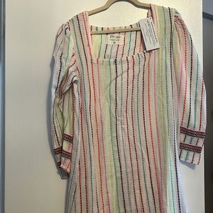 PITUSA 80s Puff Sleeve Mini Dress